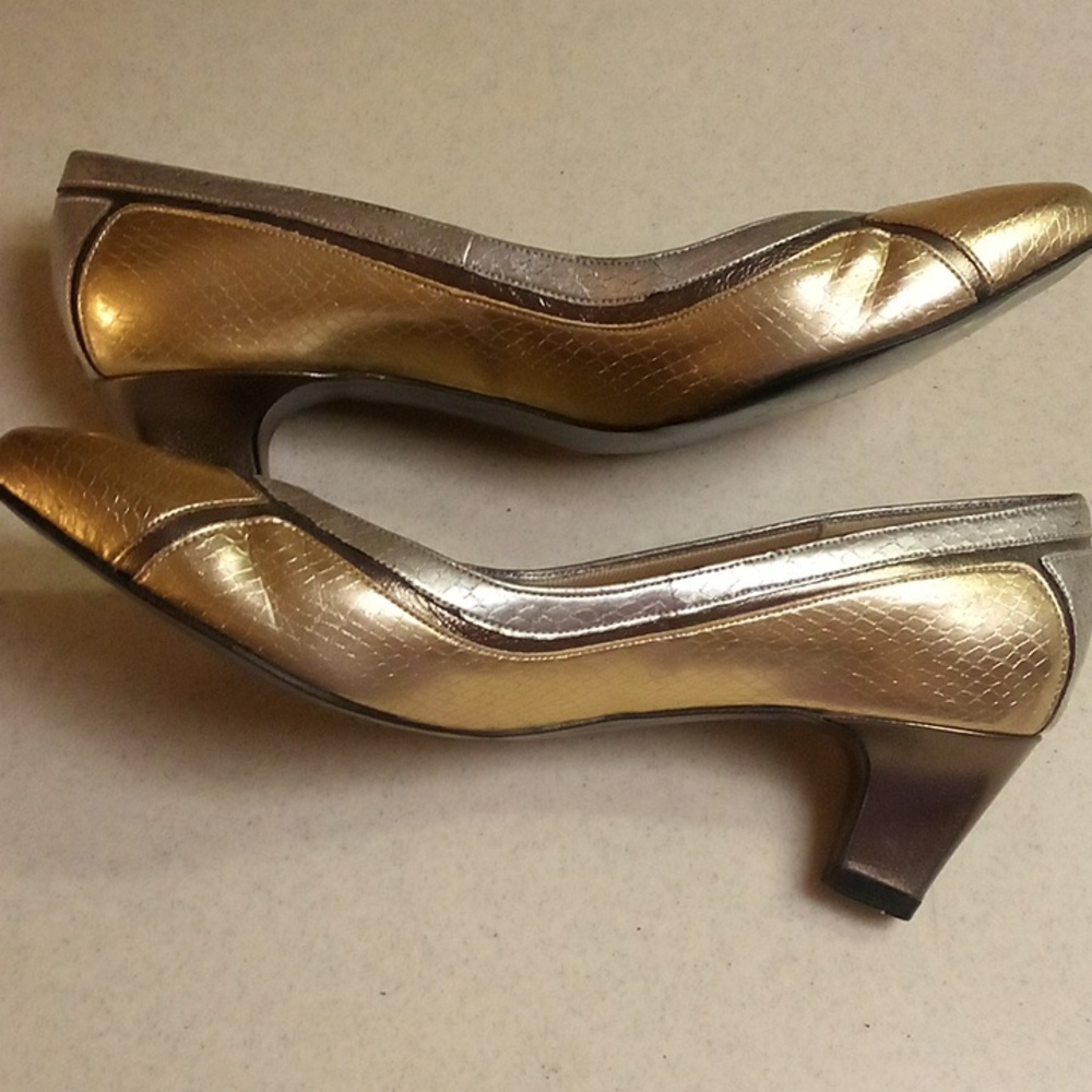 Metallic Gold/Silver 2" Heels by Selby - Picture 7 of 7